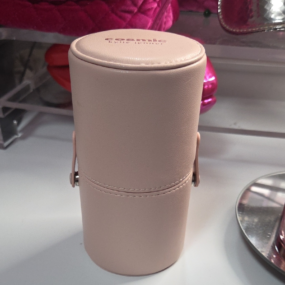 Cosmic Compact Blush Pink Cylinder Case